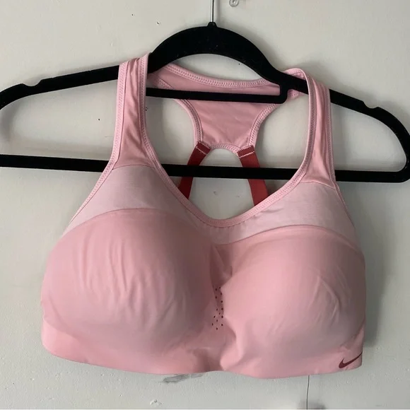 NWT•Nike Women's Training Athletic Sports Bra Pink AJ0340-630 Size M - Picture 3 of 6